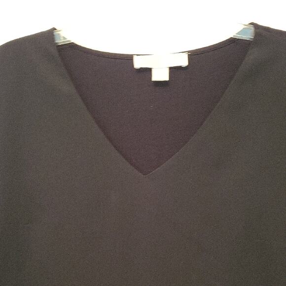 Michael Kors Black Blouse Size S 3/4 Sleeve Tunic - Picture 3 of 13